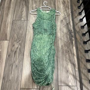 House of CB green mesh dress size MEDIUM LIKE NEW